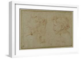 Studies of the Head and Left Hand of a Putto-Carlo Maratti-Framed Giclee Print