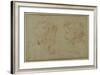 Studies of the Head and Left Hand of a Putto-Carlo Maratti-Framed Giclee Print