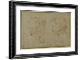 Studies of the Head and Left Hand of a Putto-Carlo Maratti-Framed Giclee Print