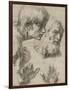 Studies of the Heads of Two Apostles and of their Hands-Raphael-Framed Giclee Print