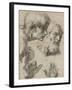 Studies of the Heads of Two Apostles and of their Hands-Raphael-Framed Giclee Print