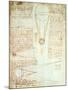 Studies of the Illumination of the Moon, Fol. 1R from Codex Leicester, 1508-1512-Leonardo da Vinci-Mounted Giclee Print