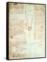 Studies of the Illumination of the Moon, Fol. 1R from Codex Leicester, 1508-1512-Leonardo da Vinci-Framed Stretched Canvas