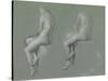 Studies of the Nude-Edward John Poynter-Stretched Canvas