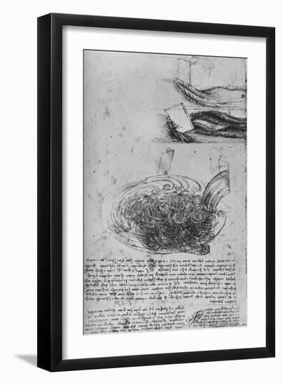 'Studies of Water Formations', c1480 (1945)-Leonardo Da Vinci-Framed Giclee Print