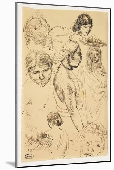 Studies of Women-Paul Albert Besnard-Mounted Giclee Print