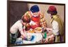 Studio Assistants Mixing Paints for Hans Holbein-Mike Lea-Framed Giclee Print