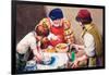 Studio Assistants Mixing Paints for Hans Holbein-Mike Lea-Framed Giclee Print