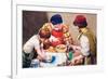 Studio Assistants Mixing Paints for Hans Holbein-Mike Lea-Framed Giclee Print