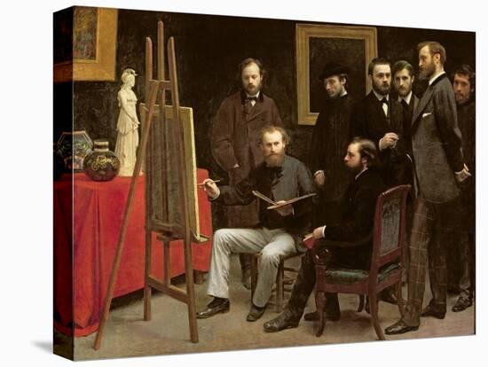 Studio at Batignolles, 1870-Henri Fantin-Latour-Stretched Canvas