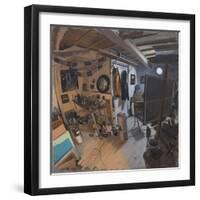Studio Interior with Warm and Cool Light-Tom Hughes-Framed Giclee Print