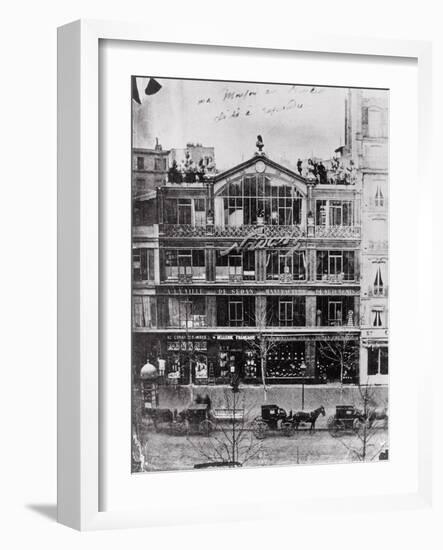 Studio of Nadar at 35 Boulevard Des Capucines, Paris, c.1855-Nadar-Framed Photographic Print