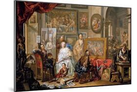 Studio of the Painter-Johann Georg Platzer-Mounted Giclee Print