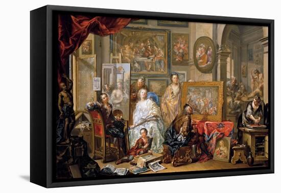 Studio of the Painter-Johann Georg Platzer-Framed Stretched Canvas