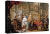 Studio of the Painter-Johann Georg Platzer-Stretched Canvas