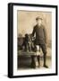 Studio Portrait, Boy with a Dog-null-Framed Photographic Print