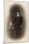 Studio Portrait, Boy with Terrier Dog-null-Mounted Art Print