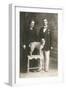 Studio Portrait, Couple with Dog-null-Framed Photographic Print