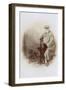 Studio Portrait, Elderly Man with His Dog-null-Framed Photographic Print