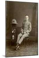 Studio Portrait of a Soldier of C Company, 2nd Battalion the King's Regiment, Iraq, 1926-null-Mounted Giclee Print