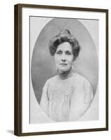 Studio Portrait of Emmeline Pankhurst-null-Framed Photographic Print