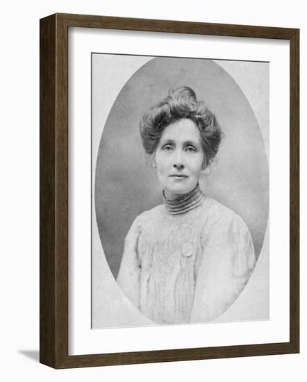 Studio Portrait of Emmeline Pankhurst-null-Framed Photographic Print