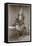 Studio Portrait, Woman with a Dog-null-Framed Stretched Canvas