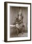 Studio Portrait, Woman with a Dog-null-Framed Photographic Print