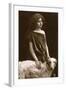 Studio Portrait, Woman with Borzoi Dog-null-Framed Photographic Print