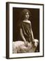 Studio Portrait, Woman with Borzoi Dog-null-Framed Photographic Print