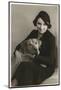 Studio Portrait, Woman with Dog-null-Mounted Photographic Print