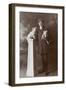 Studio Portrait, Young Man with Two Little Dogs-null-Framed Photographic Print