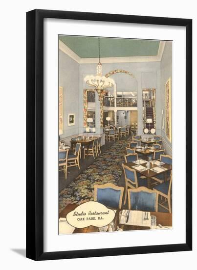 Studio Restaurant, Oak Park, Illinois-null-Framed Art Print