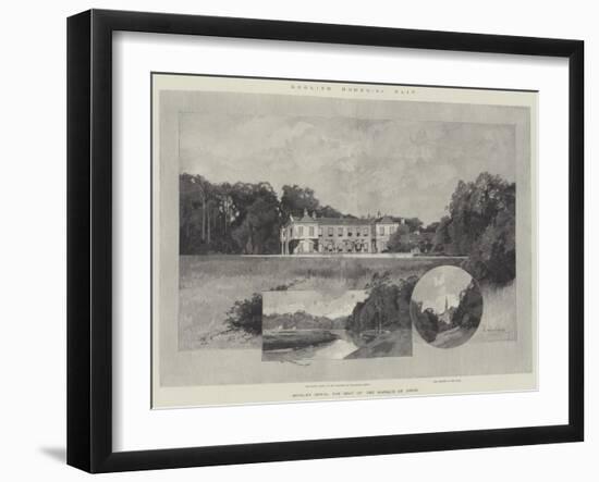 Studley Royal, the Seat of the Marquis of Ripon-Charles Auguste Loye-Framed Giclee Print