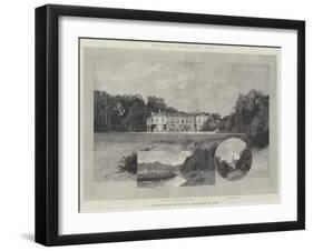 Studley Royal, the Seat of the Marquis of Ripon-Charles Auguste Loye-Framed Giclee Print