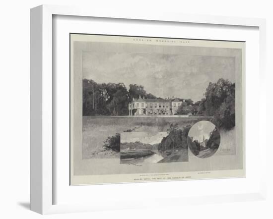 Studley Royal, the Seat of the Marquis of Ripon-Charles Auguste Loye-Framed Giclee Print