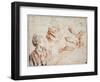 Study, 1716-1718-Jean-Antoine Watteau-Framed Giclee Print