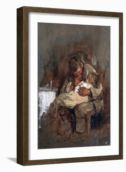 Study, 1843-1927-Luke Fildes-Framed Giclee Print