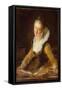 Study, 18Th Century (Oil on Canvas)-Jean-Honore Fragonard-Framed Stretched Canvas