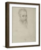 Study after a Painting by Jacopino Del Conte, 1856-Frederic Leighton-Framed Giclee Print