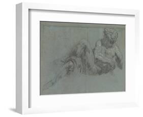 Study after Michelangelo's Giorno, c.1550-55-Jacopo Robusti Tintoretto-Framed Giclee Print
