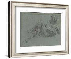 Study after Michelangelo's Giorno, c.1550-55-Jacopo Robusti Tintoretto-Framed Giclee Print