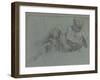 Study after Michelangelo's Giorno, c.1550-55-Jacopo Robusti Tintoretto-Framed Giclee Print