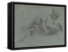 Study after Michelangelo's Giorno, c.1550-55-Jacopo Robusti Tintoretto-Framed Stretched Canvas