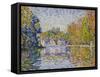 Study at the Seine, 1902(?)-Paul Signac-Framed Stretched Canvas