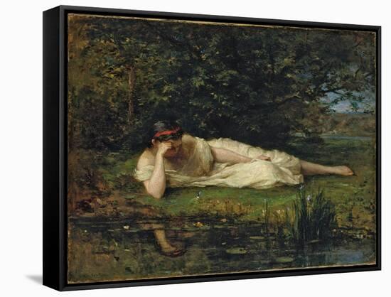 Study at the water's edge, 1864 by Berthe Morisot-Berthe Morisot-Framed Stretched Canvas