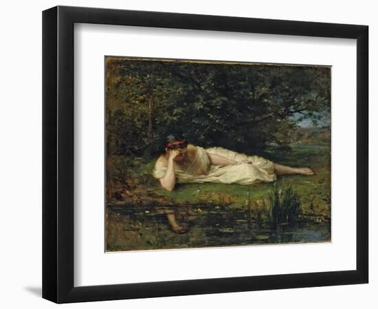 Study at the water's edge, 1864 by Berthe Morisot-Berthe Morisot-Framed Premium Giclee Print