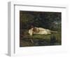 Study at the water's edge, 1864 by Berthe Morisot-Berthe Morisot-Framed Premium Giclee Print