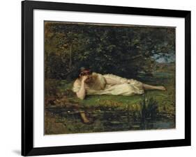 Study at the water's edge, 1864 by Berthe Morisot-Berthe Morisot-Framed Giclee Print