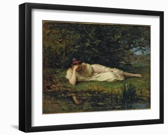 Study at the water's edge, 1864 by Berthe Morisot-Berthe Morisot-Framed Giclee Print